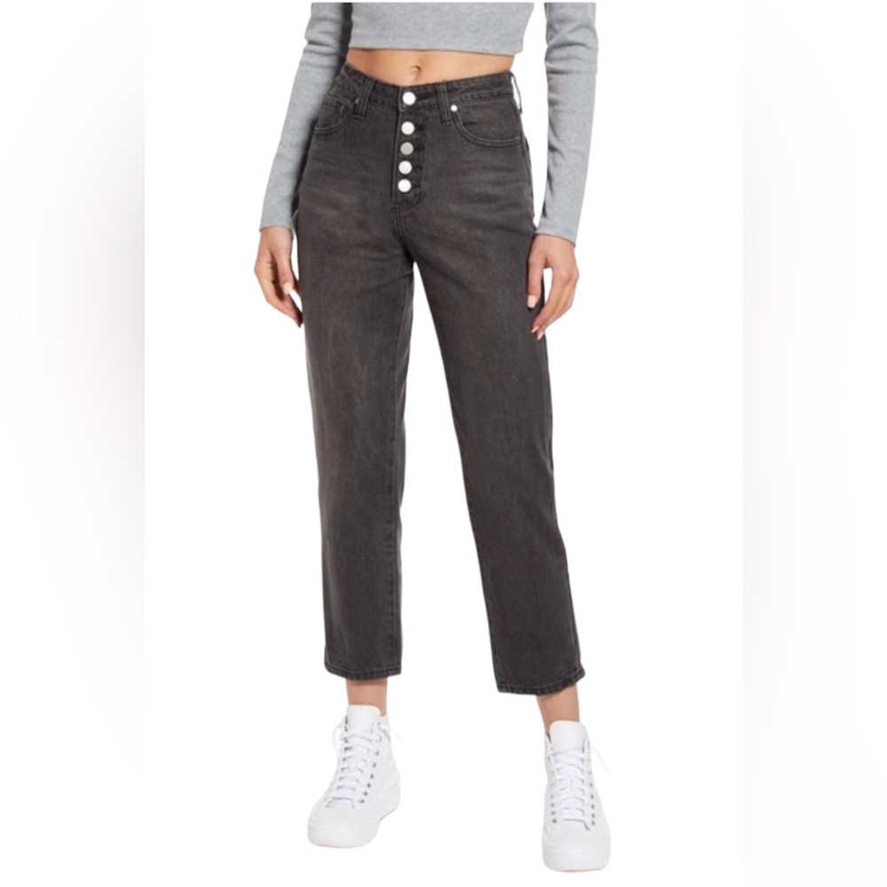 BP Button Fly Mom Jeans Waist 34